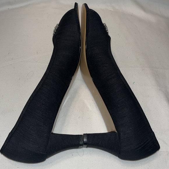 Cold water Creek Satin Hand Dyed Peep Toe Shoes 2” Heel size 8.5M - Picture 5 of 9